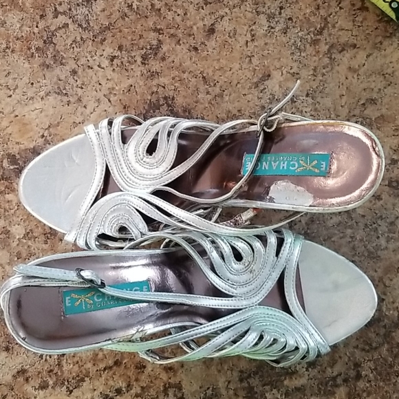 Charles David Silver Stiletto Shoes - Picture 4 of 4